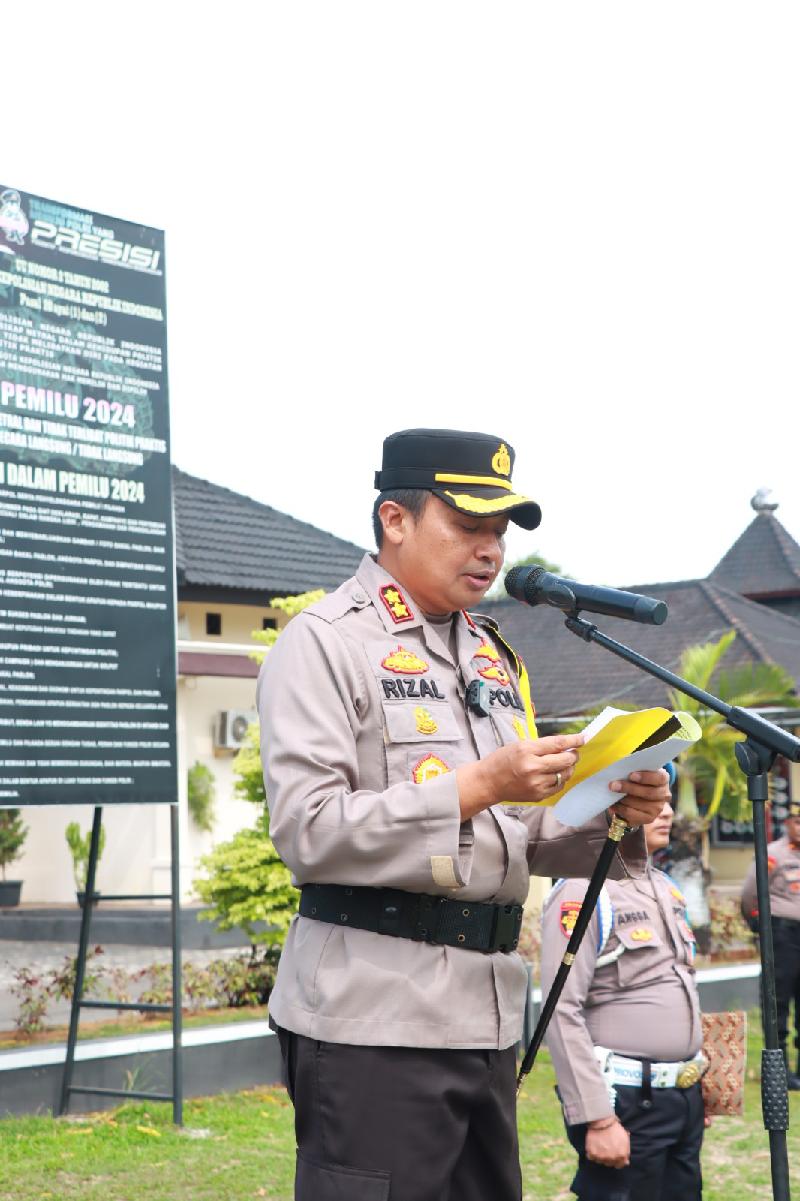 Langgar Kode Etik Profesi, Personel Polres Lampung Timur Diberhentikan Tidak Dengan Hormat 
