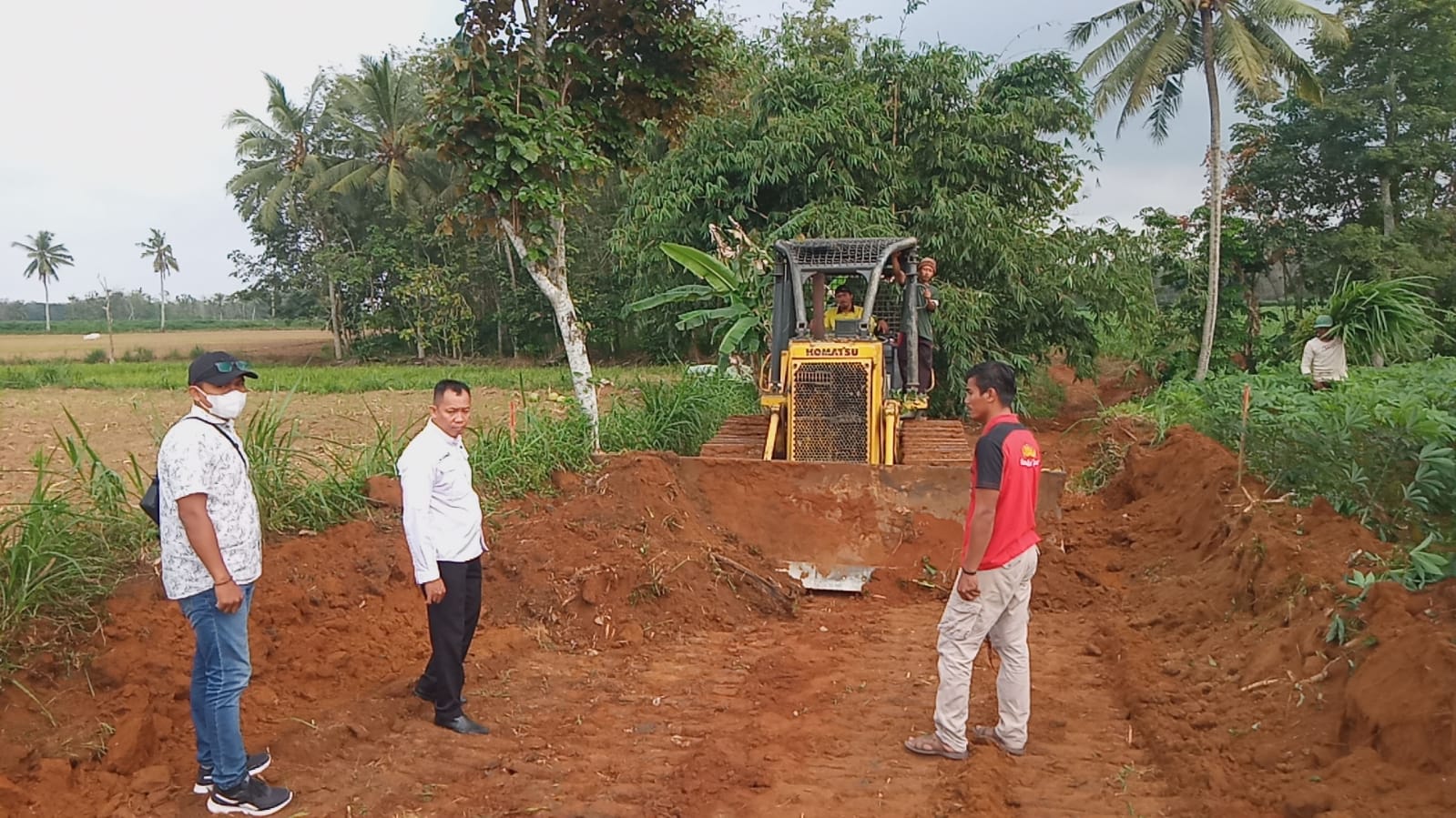 Sosialisasikan Ketahanan Pangan, Pemdes Gedung Agung Buka Jalan Pertanian 