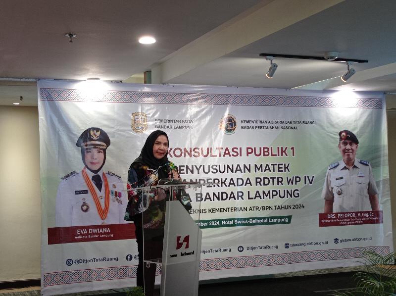 Wali Kota Bandar Lampung Membuka Acara Konsultasi Publik RDTR WP IV