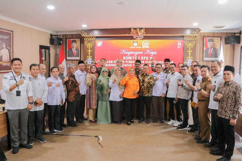 Komite I DPD RI Pastikan Kesiapan Provinsi Lampung Dalam Tahapan Pemilu Serentak 2024