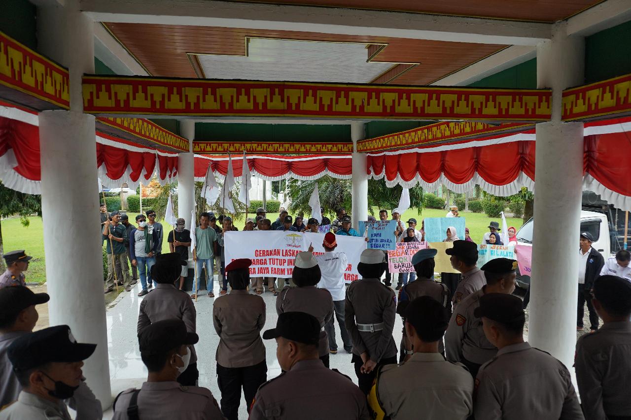 Polres Lampung Utara Kerahkan Ratusan Personel Amankan Aksi Laskar Lampung