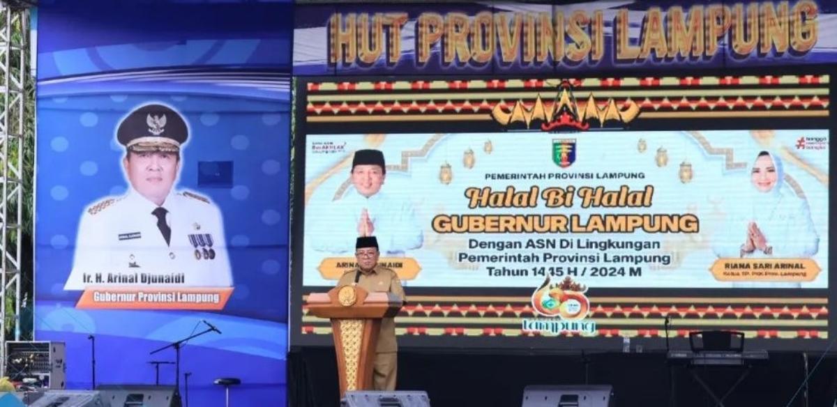 Gubernur Arinal Halal Bihalal dengan Jajaran Pemerintah dan ASN se-Provinsi Lampung