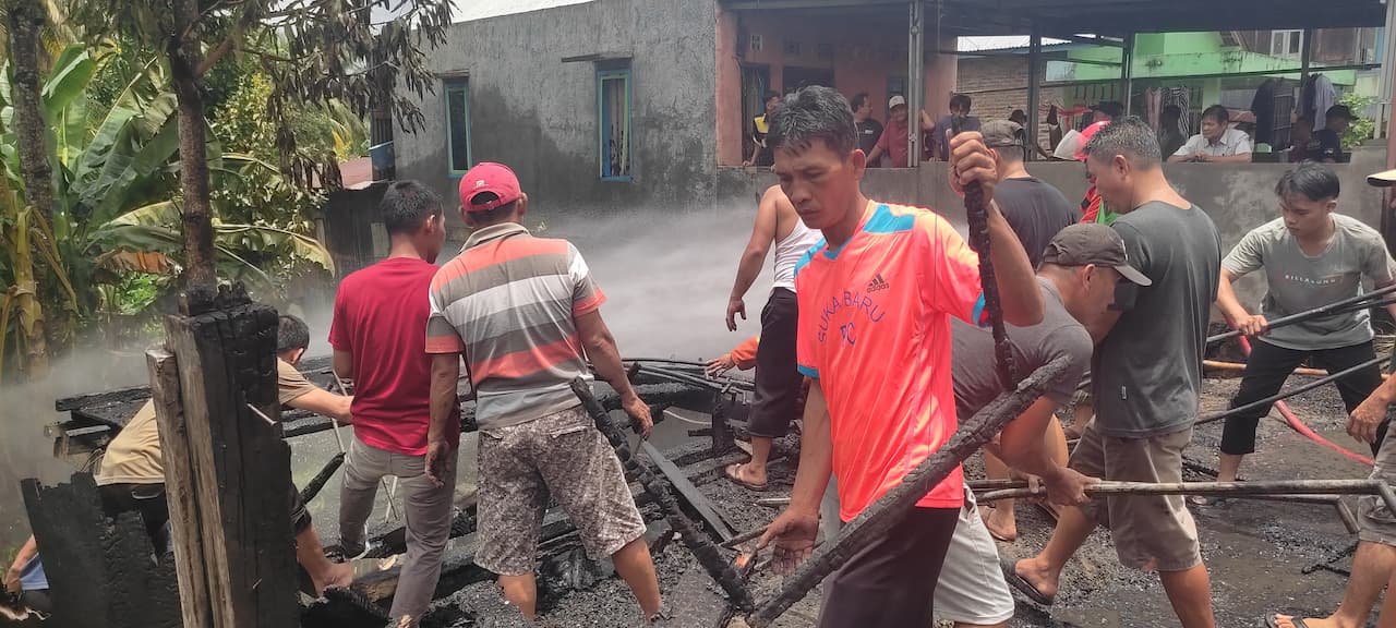 Gudang di Way Krui Ludes Terbakar, Korsleting Listrik Diduga Jadi Pemicu