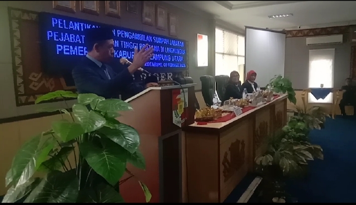 Intji Indriati Resmi Dilantik Jadi Sekda Lampung Utara