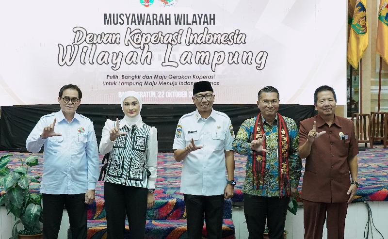 Gubernur Mirza : Koperasi Jadi Ujung Tombak Pemerataan Ekonomi Lampung