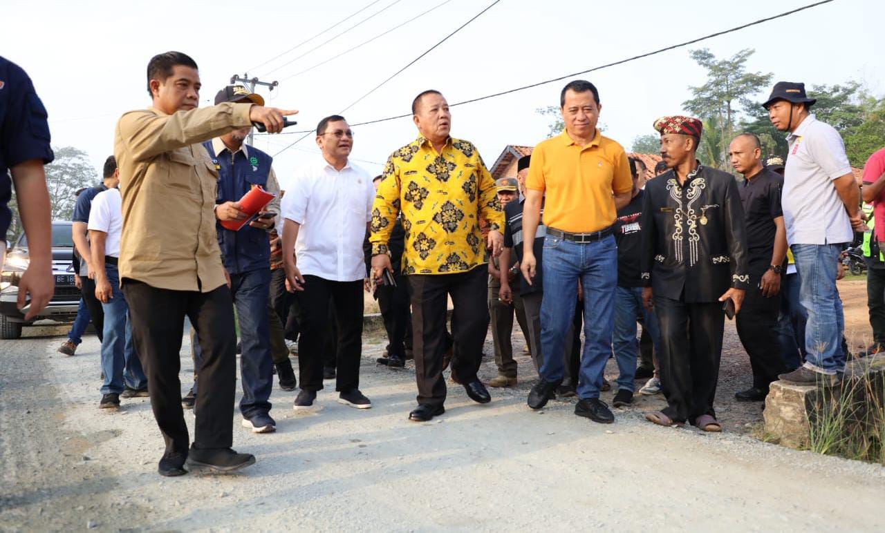 Gubernur Lampung Tinjau Kemajuan Pengerjaan Rehabilitasi Jalan Provinsi di Tubaba dan Way Kanan