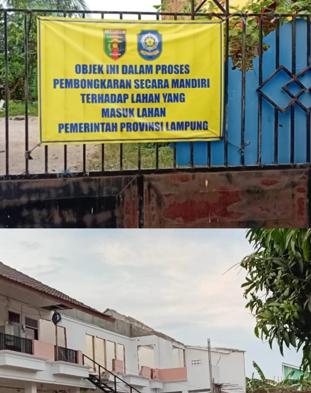 Jelang Penertiban Lahan Tahap Dua, Warga Bongkar Kos-Kosan di Sukarame Baru Sebelum Alat Berat Turun