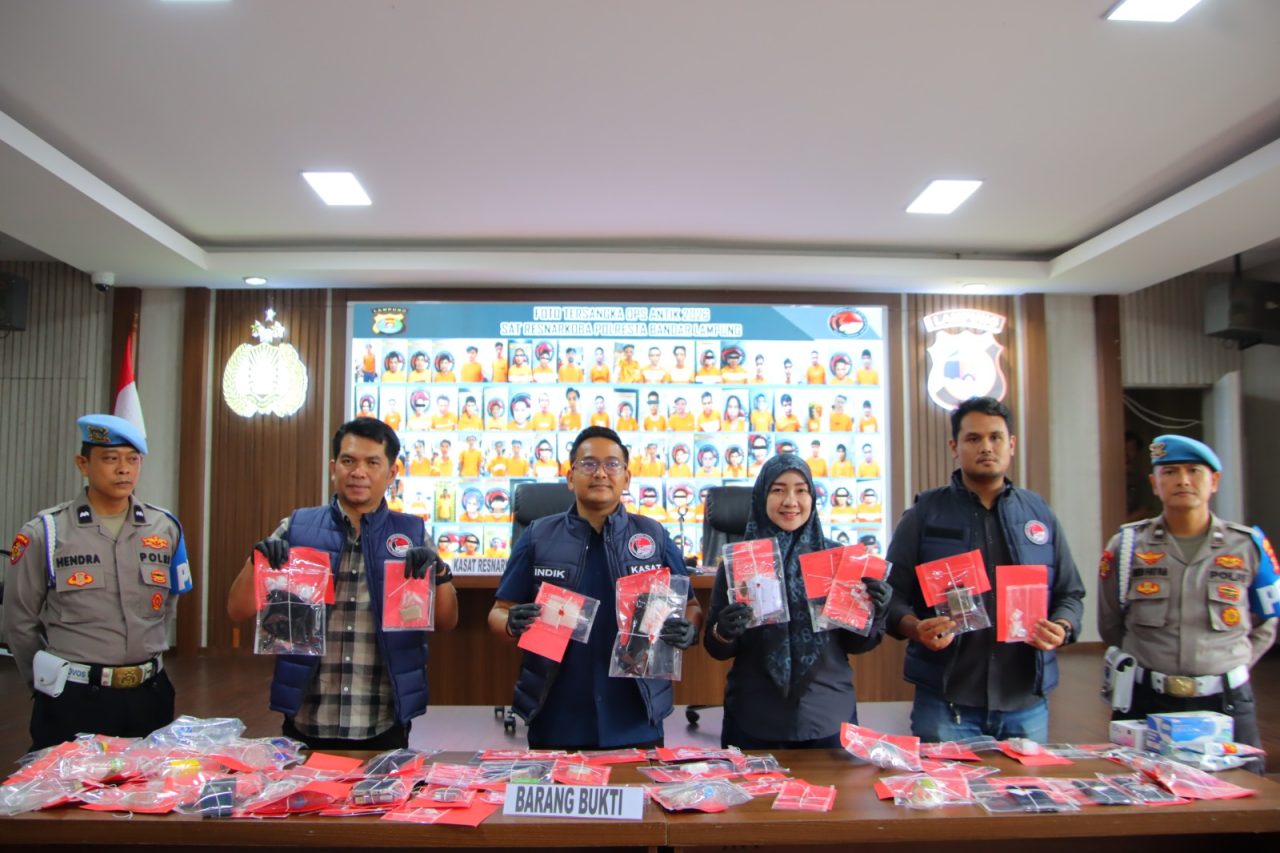 Polresta Bandar Lampung Sita 105 Gram Sabu dalam Operasi Antik Krakatau 2026