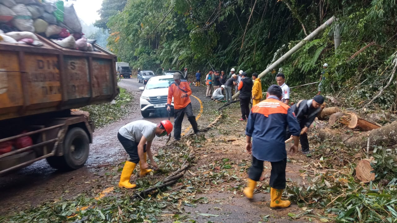 Sempat Lumpuh Total, Arus Lalu Lintas di Jalan Batu Brak-Belalau Kembali Normal