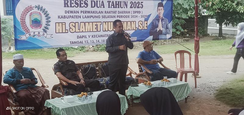 Slamet Nuriman Gelar Reses Kedua di Jatimulyo 