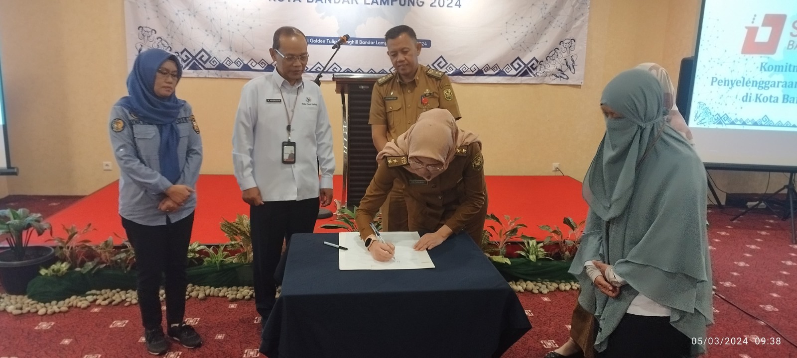 Anggota Forum SDI Bandar Lampung Menandatangani Komitmen Bersama untuk Peningkatan Tata Kelola Data