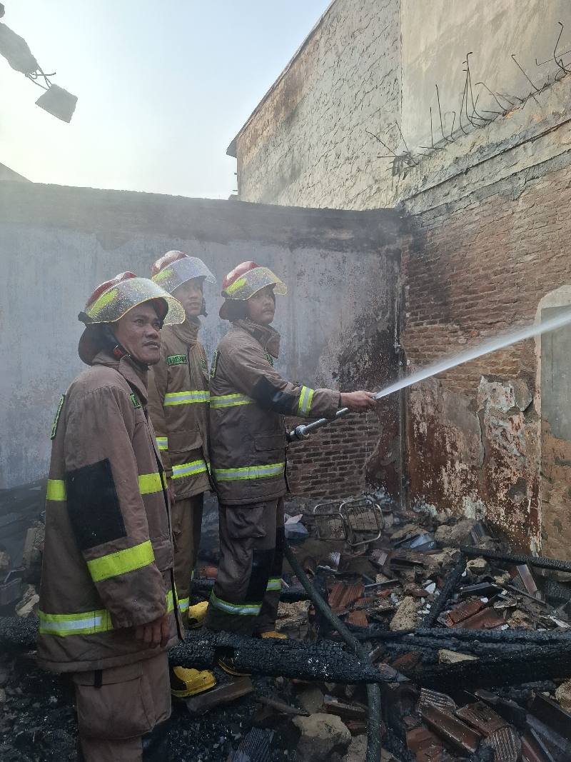 Rumah Permanen di Sukabumi Bandar Lampung Hangus Terbakar, Kerugian Capai Rp150 Juta