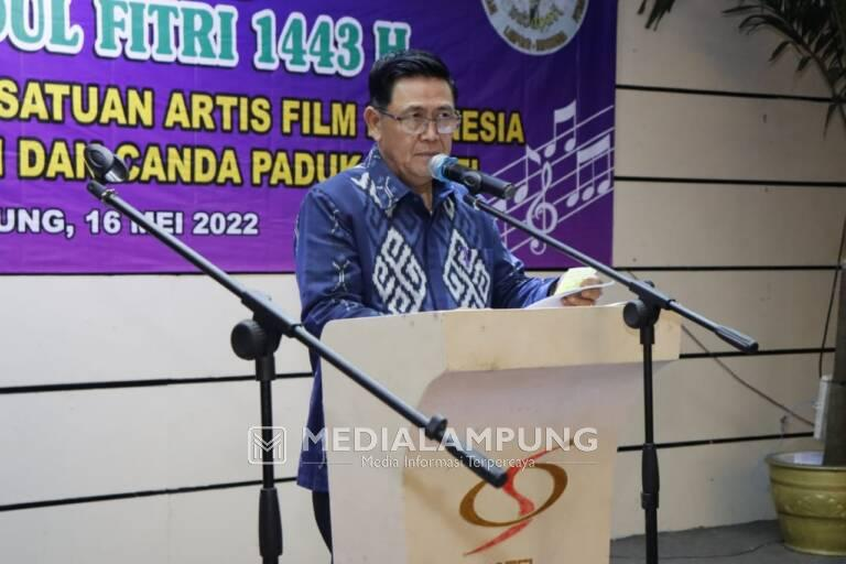 Asisten Adm Umum Pemprov Lampung Hadiri Halal Bihalal PD PARFI dan PP Bintang Nyanyi