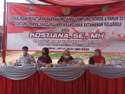 Anggota DPRD Provinsi Lampung Kostiana Gelar Sosperda