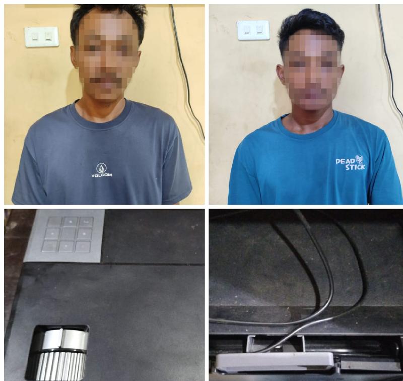 Polisi Ringkus Maling Projektor dan Mesin Printer Komputer di TubaBa