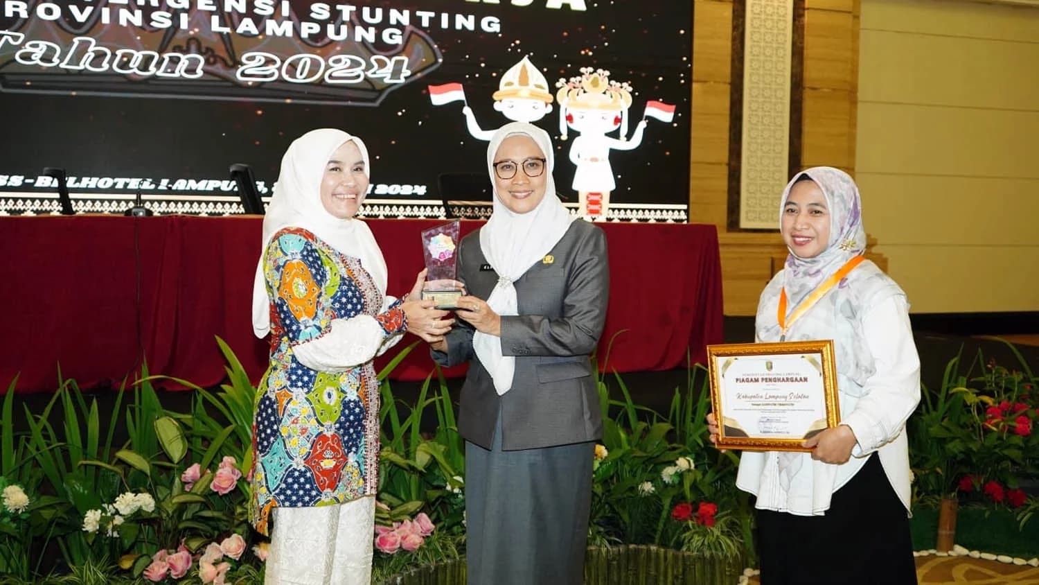 Lampung Selatan Sabet Penghargaan Siger Stunting dan Jadi Kabupaten Terinovatif se-Provinsi Lampung