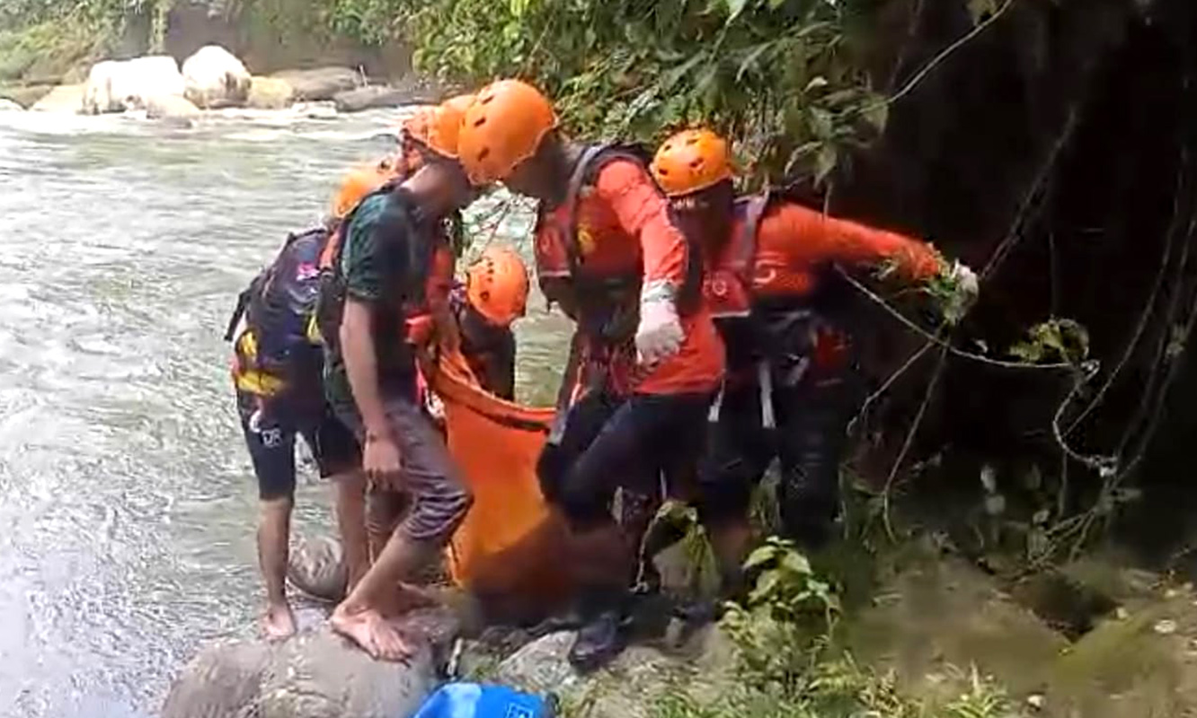 3 Hari Pencarian, Pengantin Baru yang Tenggelam di Sungai Semuong Ditemukan Tak Bernyawa