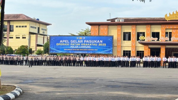 Polda Lampung Turunkan 674 Personel di Operasi Patuh Krakatau 2025