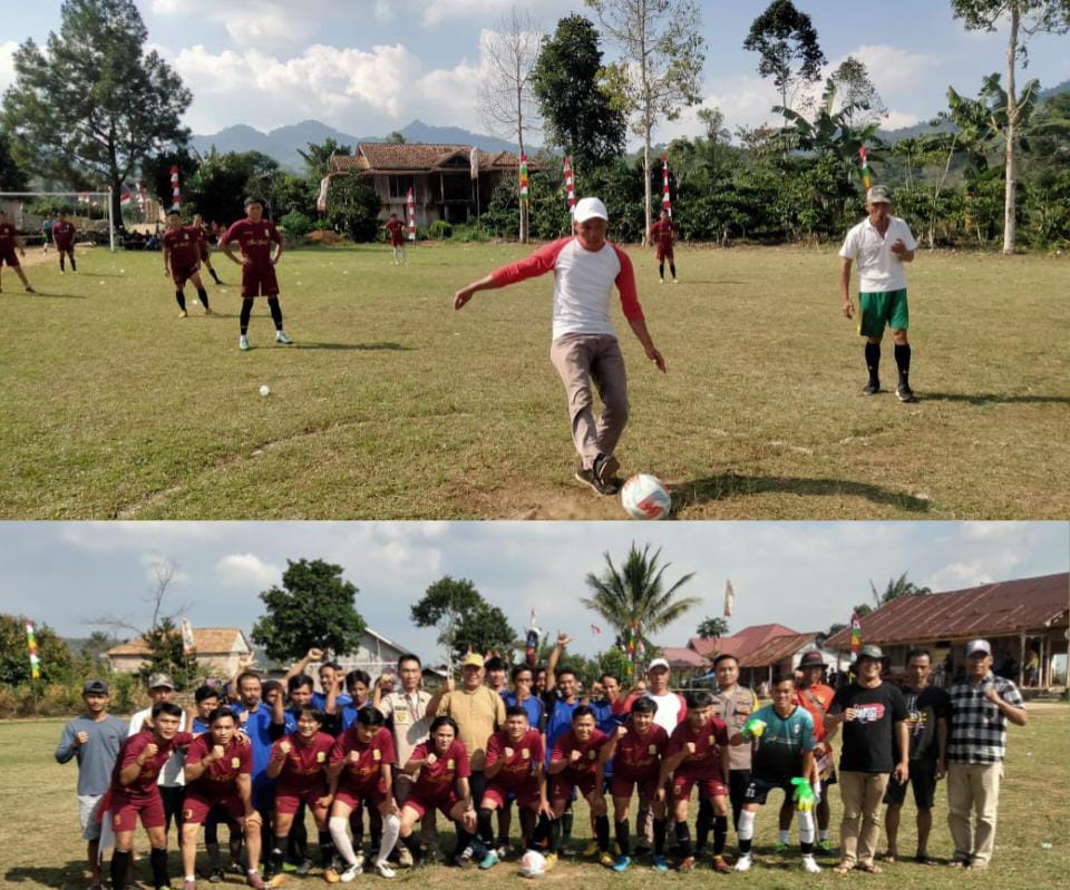 Ikut Meriahkan HUT RI, Pekon Sukamakmur Buka Turnamen Sepakbola