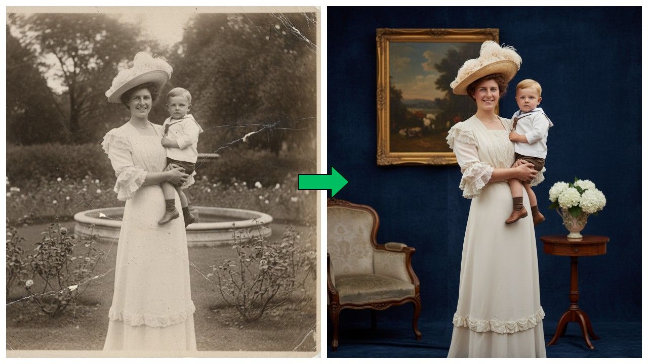 Hidupkan Lagi Foto Lawas Jadi Potret Studio Profesional dengan Gemini AI