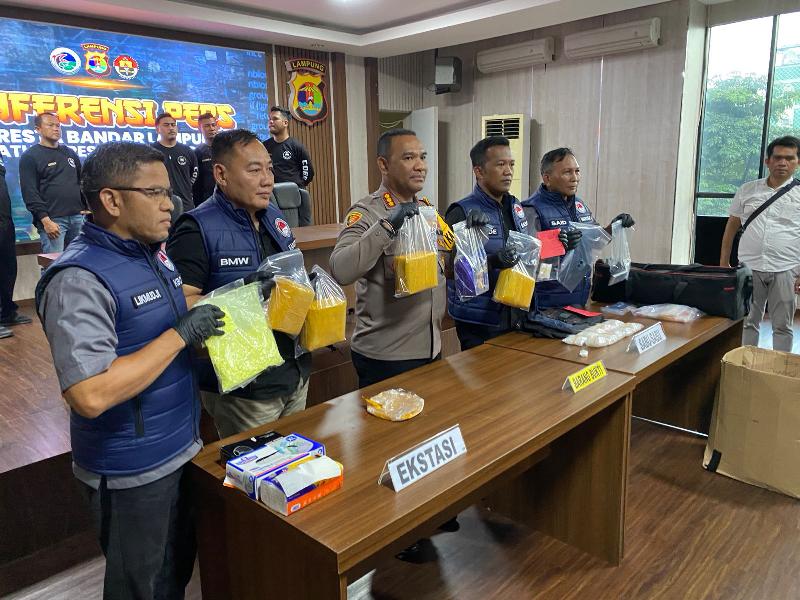 663 Ribu Jiwa Terselamatkan, Polresta Bandar Lampung Gagalkan Peredaran Sabu dan Ekstasi Senilai Rp 7,2 Miliar