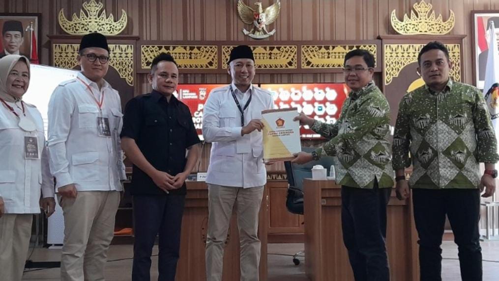 Targetkan Maksimal 17 Kursi, Gerindra Lampung Daftarkan 85 Bacaleg ke KPU 
