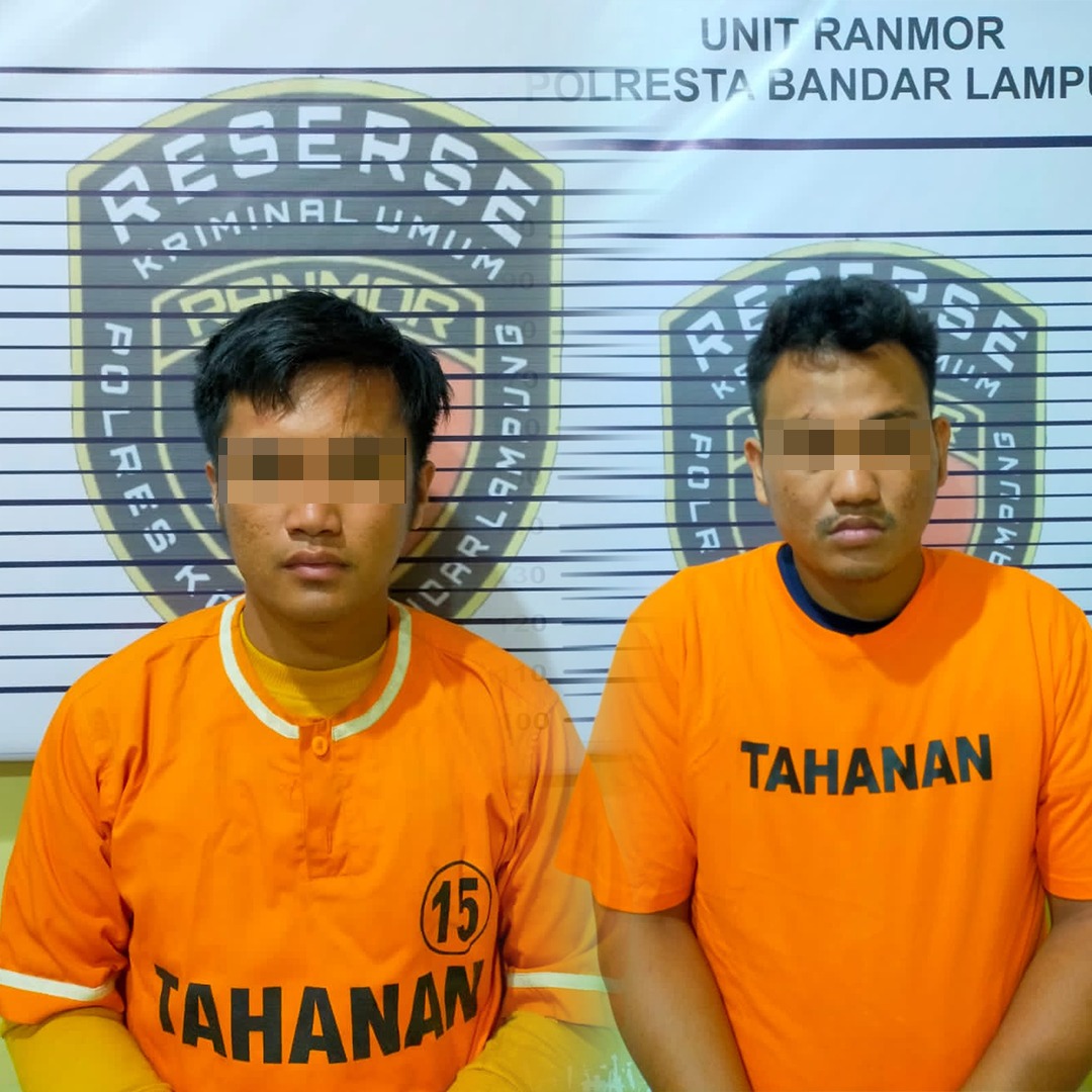 Beraksi di 5 TKP, Dua Pelaku Spesialis Curanmor Asal Lampung Timur Berhasil Diringkus Polisi