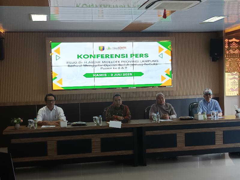 Bedah Jantung Terbuka Pasien 8 dan 9 di RSUD Abdul Moeloek Berjalan Lancar