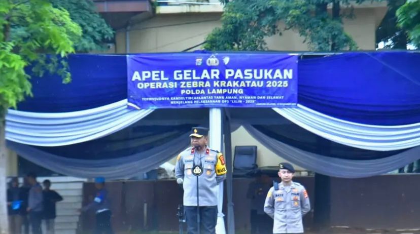 Wakapolda Lampung Tekankan Profesionalisme Personel dalam Apel Pagi