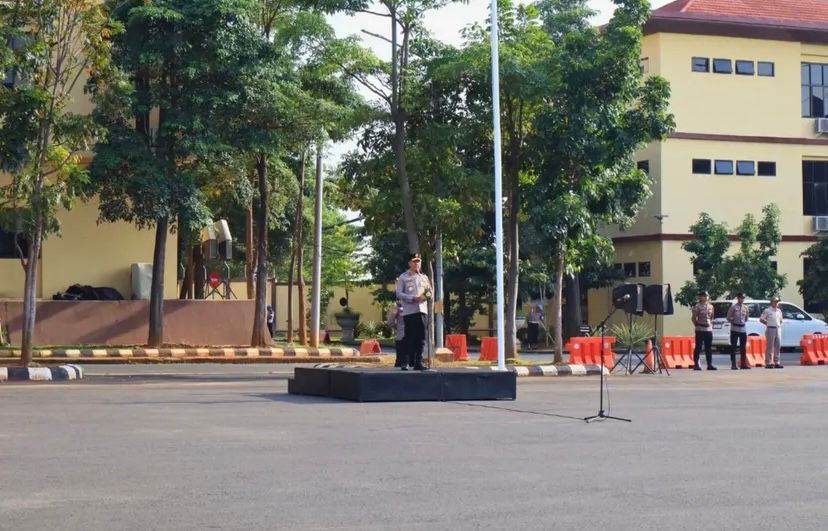 Wakapolda Lampung Tekankan Integritas Personel Polri di Apel Pagi