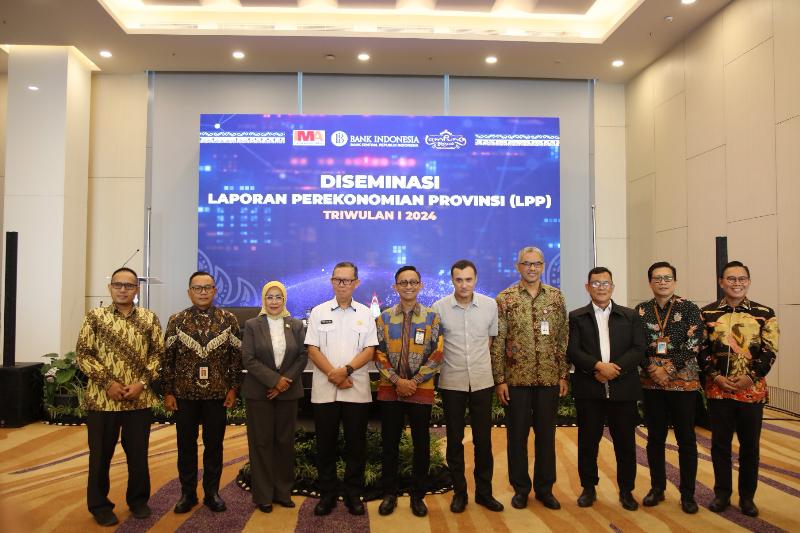 Fahrizal Buka Kegiatan Diseminasi Laporan Perekonomian Provinsi Lampung Triwulan I Tahun 2024 