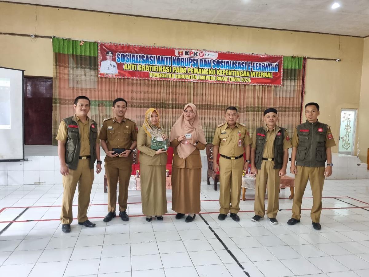 UPG-Inspektorat Lampung Barat Gelar Sosialisasi Anti Korupsi dan e-Learning Gratifikasi