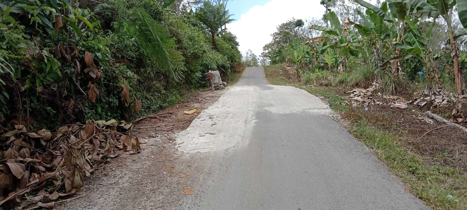 Rasa Memiliki, Pekon Pagar Dewa Tambal Jalan Poros Kecamatan Secara Swadaya