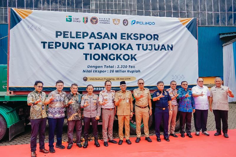 3.330 Ton Tapioka Lampung Tembus Pasar Tiongkok, Sinyal Kuat Hilirisasi