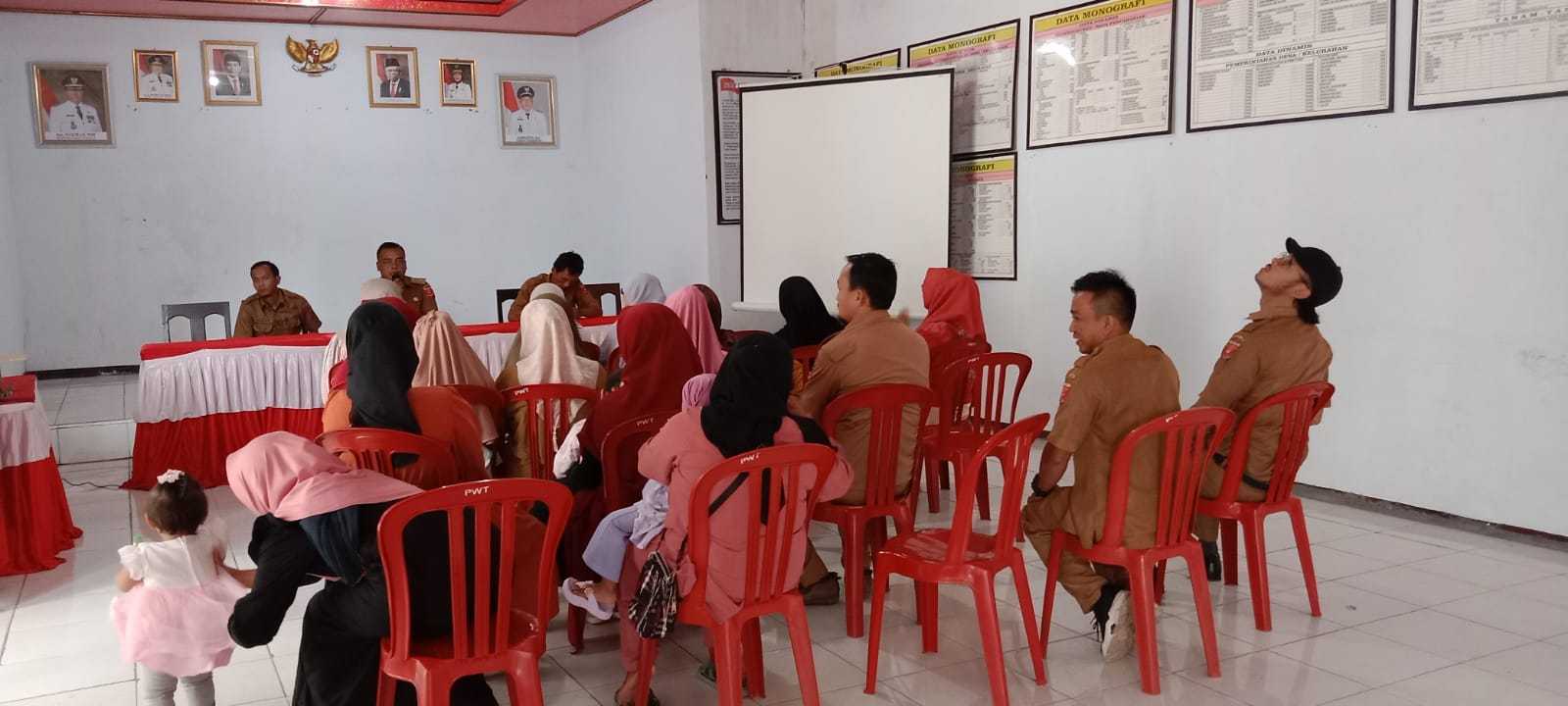 Persiapan Pengajian Rutin Bulanan MTBM Kecamatan Peratin Karyanto Gelar Rakor