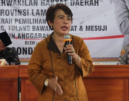 Budhi Condrowati Gelar Sosialisasi PIP Di Tiyuh Panaragan Jaya Utama Tubaba