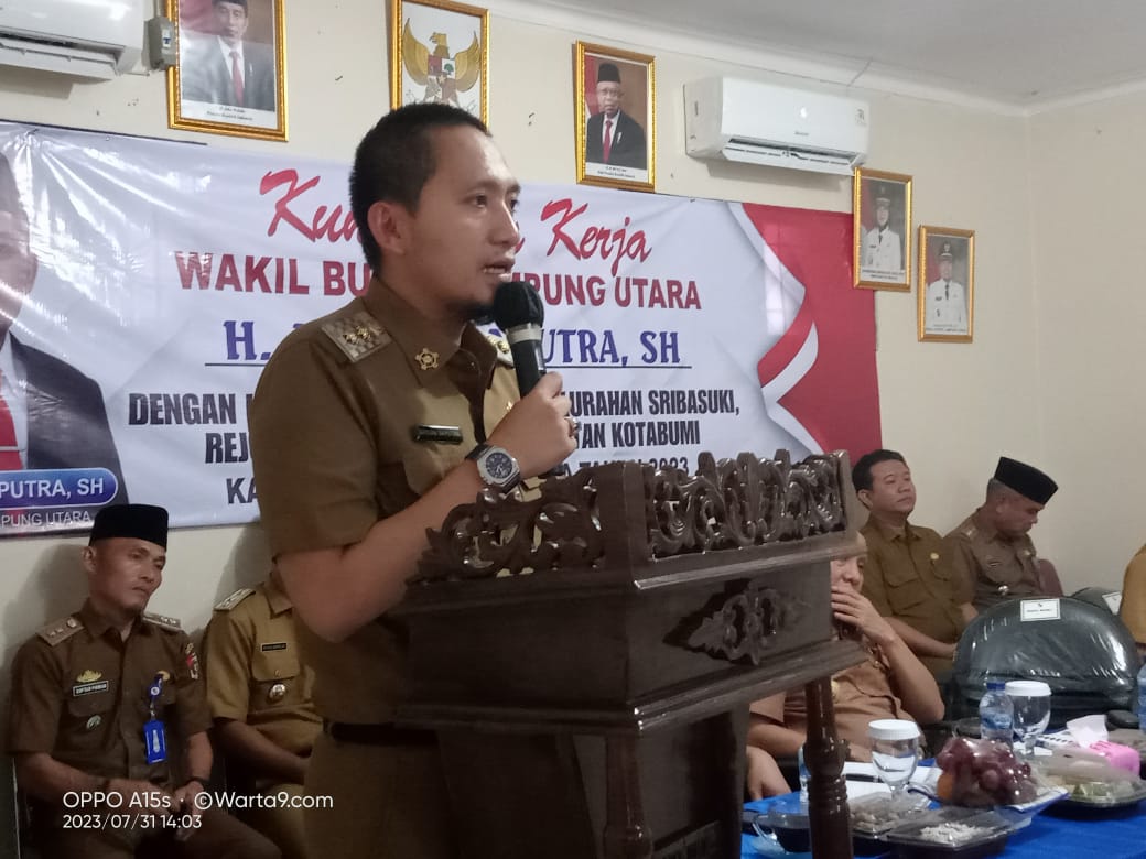 Wabup Lampung Utara Ardian Saputra Silaturahmi Menyapa Warga Kotabumi