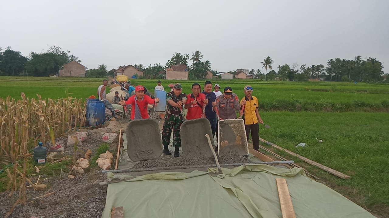 Program Ketahanan Pangan, Desa Jatimulyo Bangun Jalan Usaha Tani