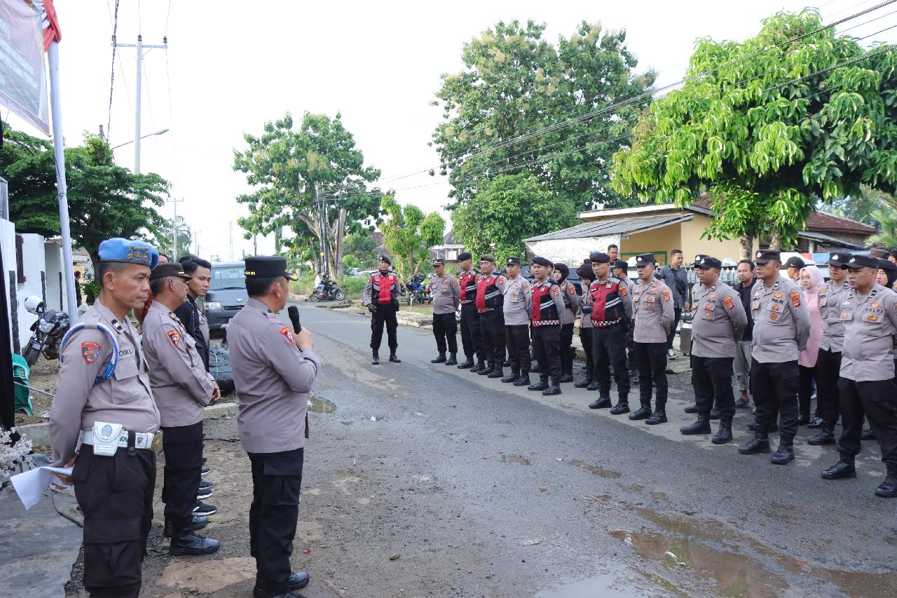 Polres Lampung Utara Lakukan Pengamanan Ketat Rapat Pleno Penetapan Pemenang Pilkada 2024