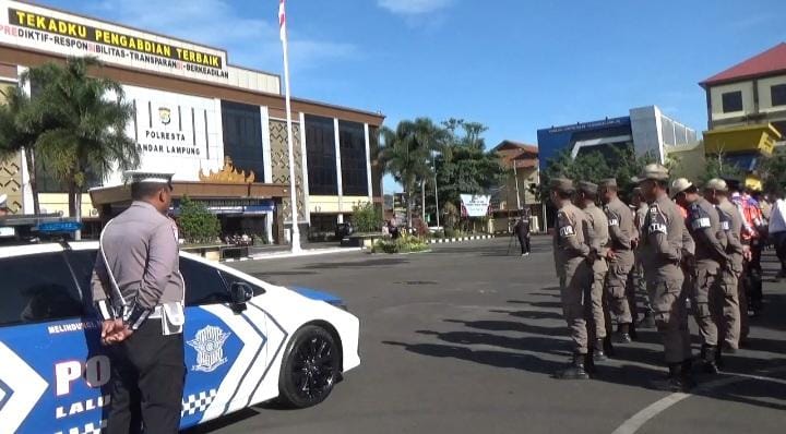 Polresta Bandar Lampung Gelar Operasi Zebra 2025, Sasar Pelanggaran Berpotensi Fatal
