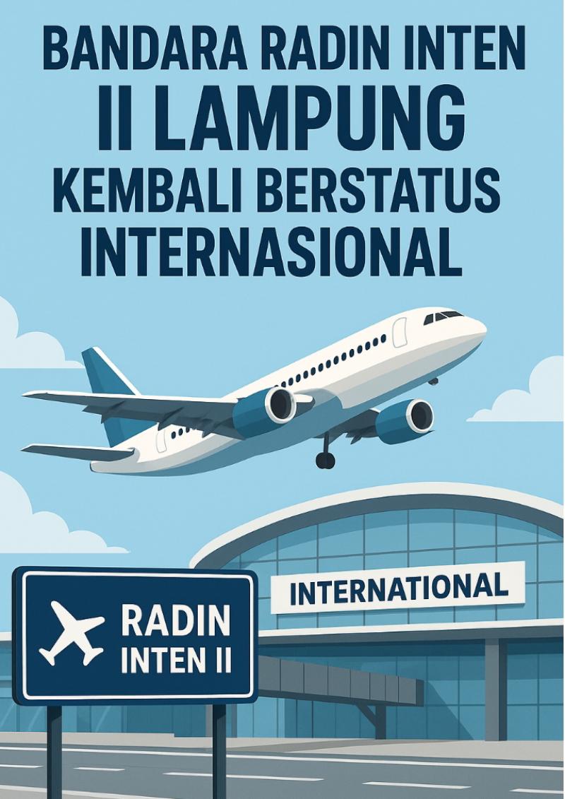 Bandara Radin Inten II Lampung Kembali Berstatus Internasional