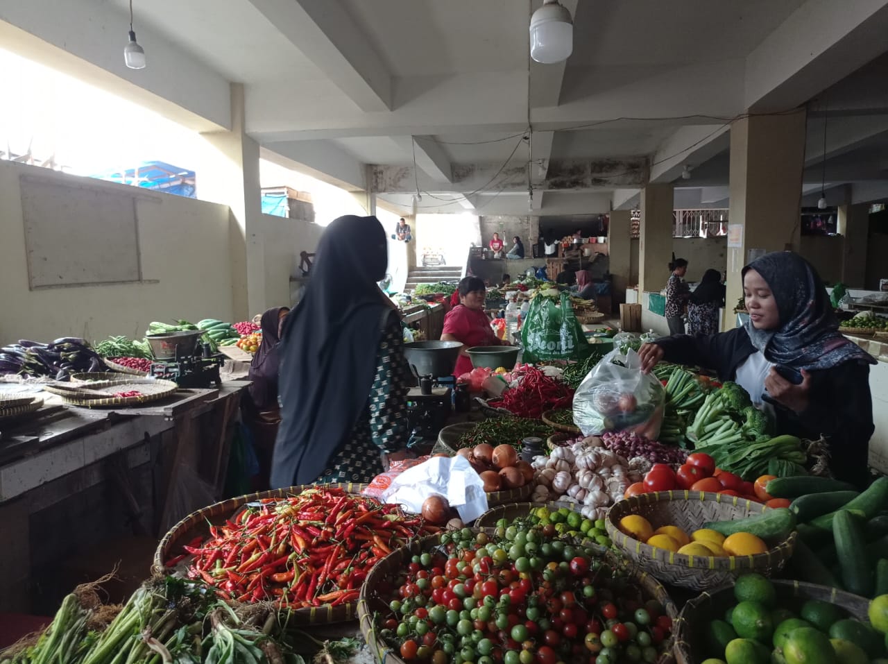 Stok Cabai di Pasar Bandar Lampung Terbatas 