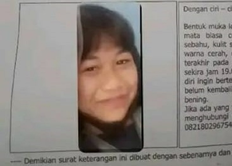 Info Orang Hilang Bila Ada Yang Melihat Segera Lapor 4237