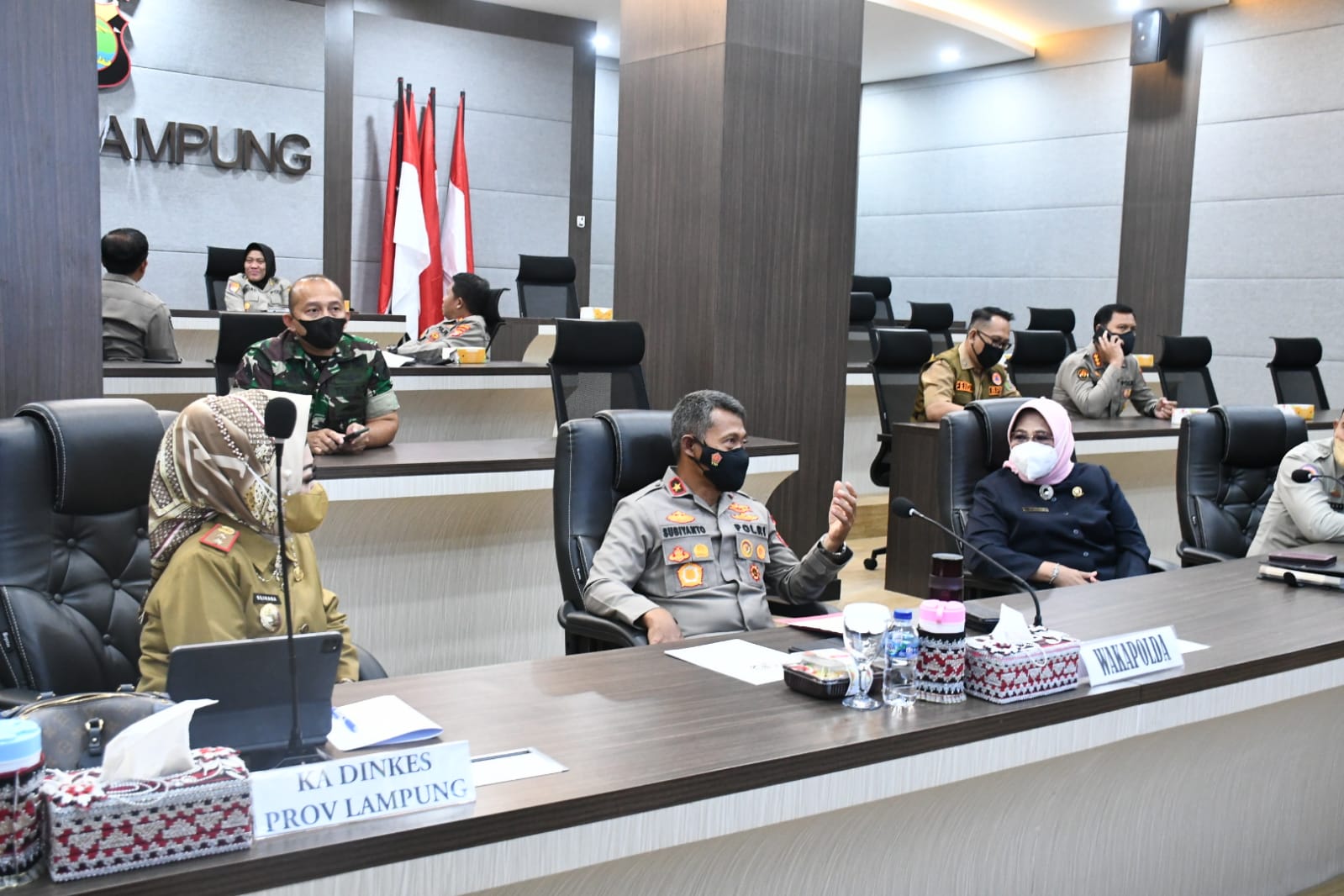 Tekan Penyebaran Covid, Polda Lampung Imbau Tetap Pakai Masker dan Vaksin Booster 