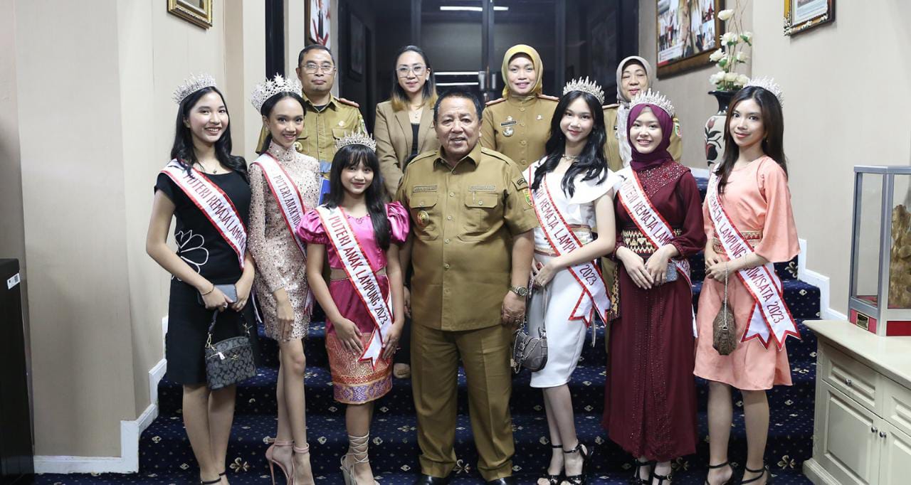 Terima Audiensi Putri Anak dan Puteri Remaja Lampung, Arinal : Harumkan Nama Lampung