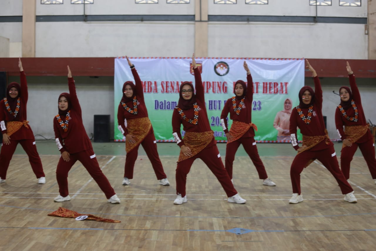 HUT Ke-23, DWP Kabupaten Lambar Gelar Lomba Senam 