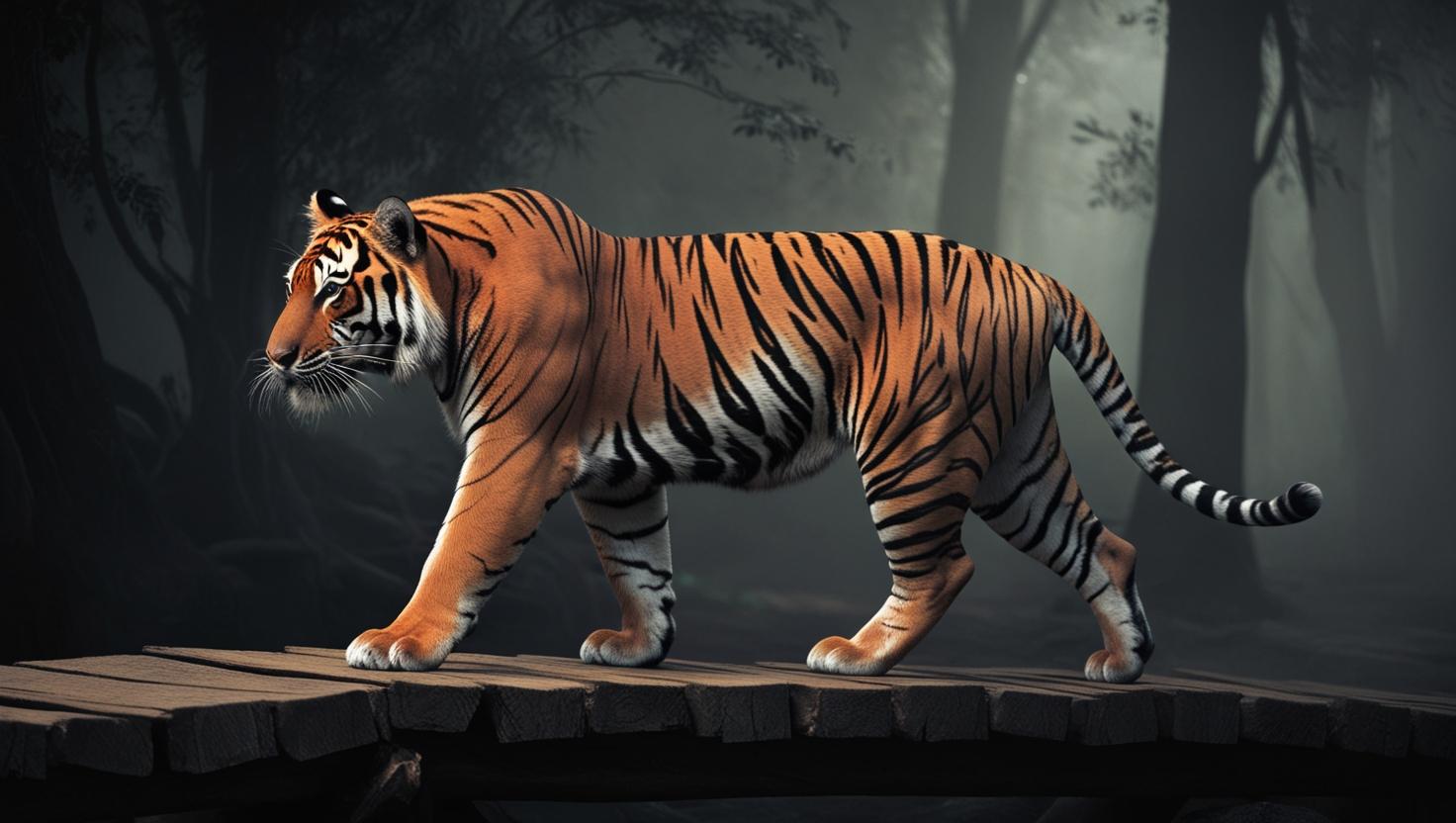 Heboh! Harimau Muncul di Jembatan Way Asam, Warga Suoh–BNS Diminta Waspada