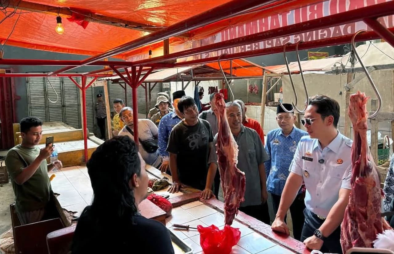 Bupati Lampung Selatan Sidak Pasar Sidomulyo, Pastikan Harga Pangan Stabil Selama Ramadan