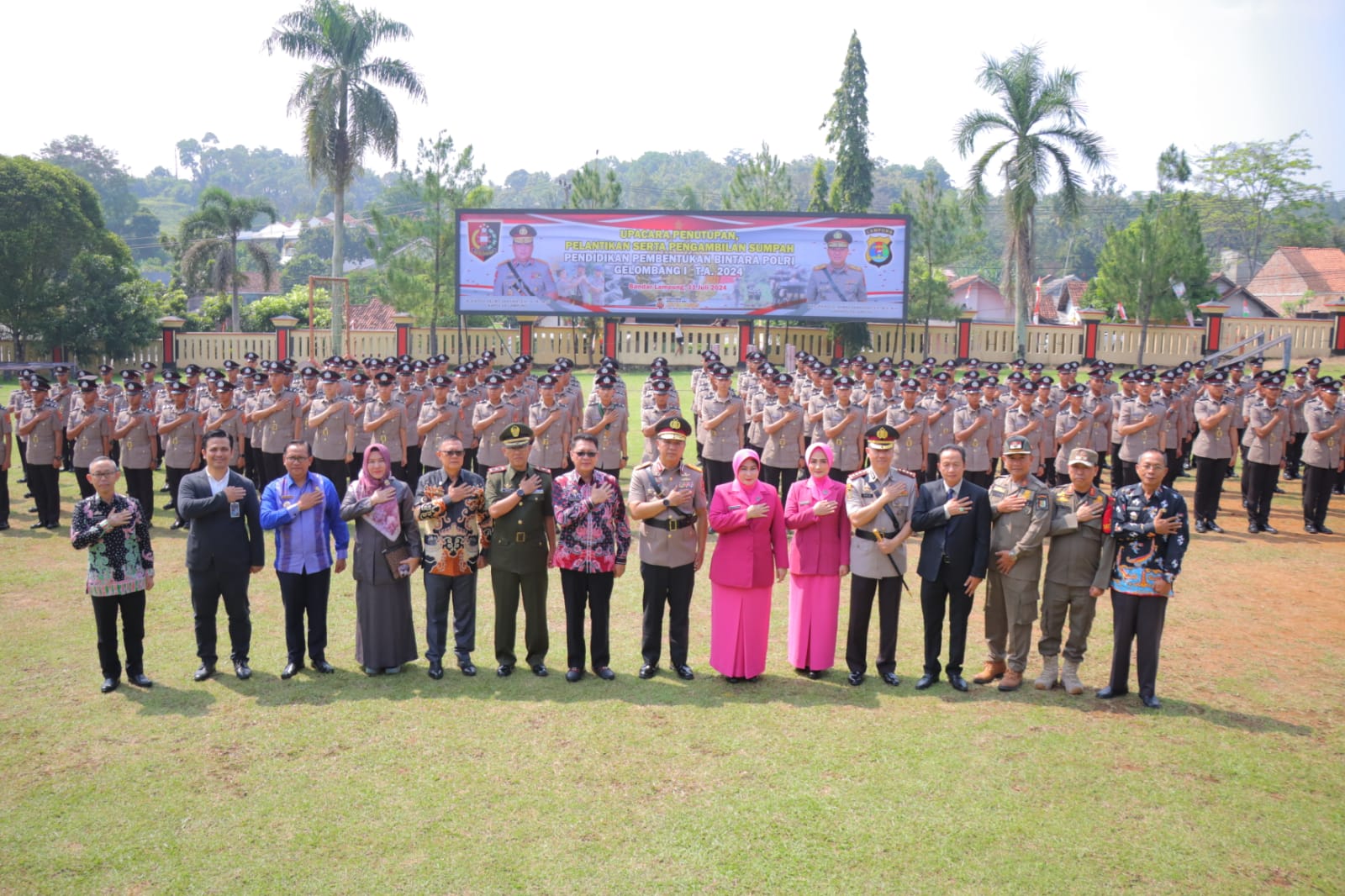 156 Siswa Ditukna di SPN Kemiling Polda Lampung