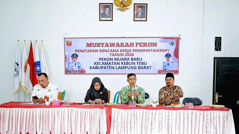 Pekon Muarabaru Gelar RKP 2026, Fokus Utama Infrastruktur Jalan dan Listrik
